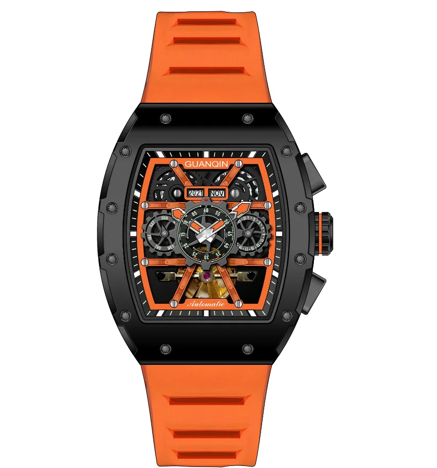 GUANQIN Richard design hot OEM ODM Skeleton Relojes Luxury Custom Steel Automatic Mechanical Men Watches
GUANQIN Richard design hot OEM ODM Skeleton Relojes Luxury Custom Steel Automatic Mechanical Men Watches