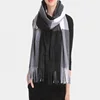 luxury knitted winter printed wool Women cashmere scarf