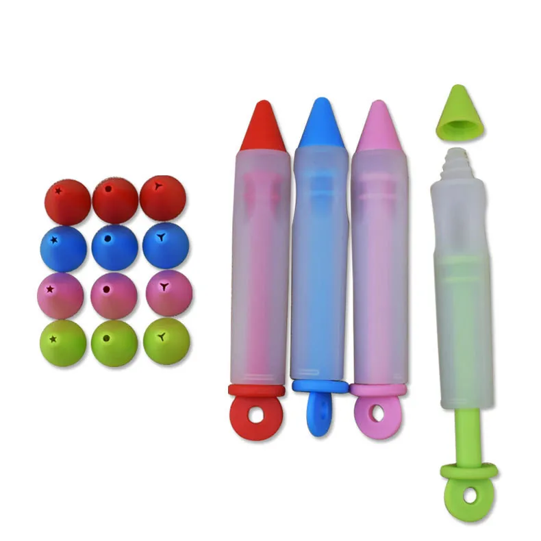 Durable Dessert Decorators Silicone Pastry Icing Edible Pen Cake Baking Decoration Pen Decorating Tools With 4 Head, Customized
Durable Dessert Decorators Silicone Pastry Icing Edible Pen Cake Baking Decoration Pen Decorating Tools With 4 Head, Customized