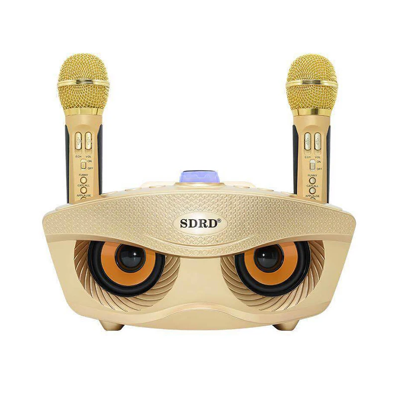 SD 306 Portable Family Karaoke System Two Wireless Microphones With 20w Stereo wireless Speaker Condenser Karaoke Microphone
SD 306 Portable Family Karaoke System Two Wireless Microphones With 20w Stereo wireless Speaker Condenser Karaoke Microphone