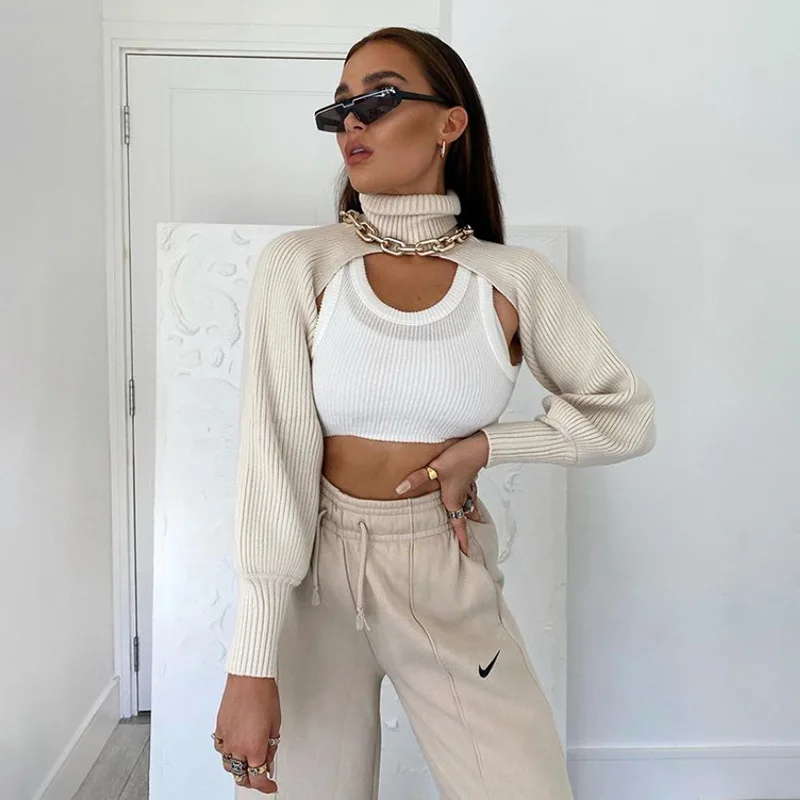 2020 New fashion Autumn Women stand color long sleeve Knitted sexy short stitch tops long sleeve crop tops
2020 New fashion Autumn Women stand color long sleeve Knitted sexy short stitch tops long sleeve crop tops