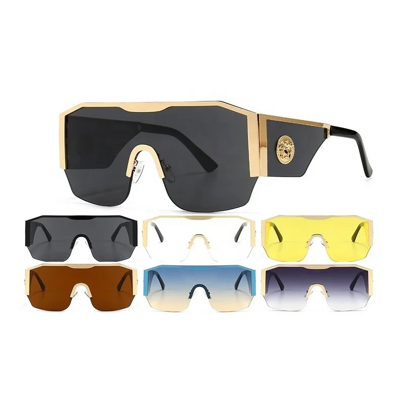Retro Luxury Women Men Oversized Big Half Frame Flat Top UV400 Grandient Unisex Sunglasses Stylish Medusa Shield Sunglasses
Retro Luxury Women Men Oversized Big Half Frame Flat Top UV400 Grandient Unisex Sunglasses Stylish Medusa Shield Sunglasses
