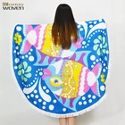 Beautiful print towels beach custom round beach towel