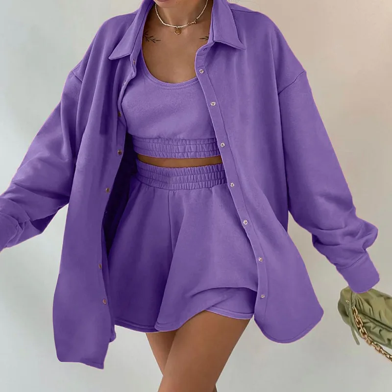 Leisure Loose Solid New Autumn Winter Set 3 Piece Womens sweat sets Loungewear Women Sets Autumn Women Clothing
Leisure Loose Solid New Autumn Winter Set 3 Piece Womens sweat sets Loungewear Women Sets Autumn Women Clothing