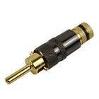 Zinc alloy Banana plug Male 4mm Plating Audio Banana Plugs For Speaker Connector