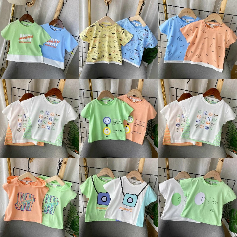 Children's 100% cotton baby t-shirt short sleeve wholesale printing summer children's t-shirt
Children's 100% cotton baby t-shirt short sleeve wholesale printing summer children's t-shirt