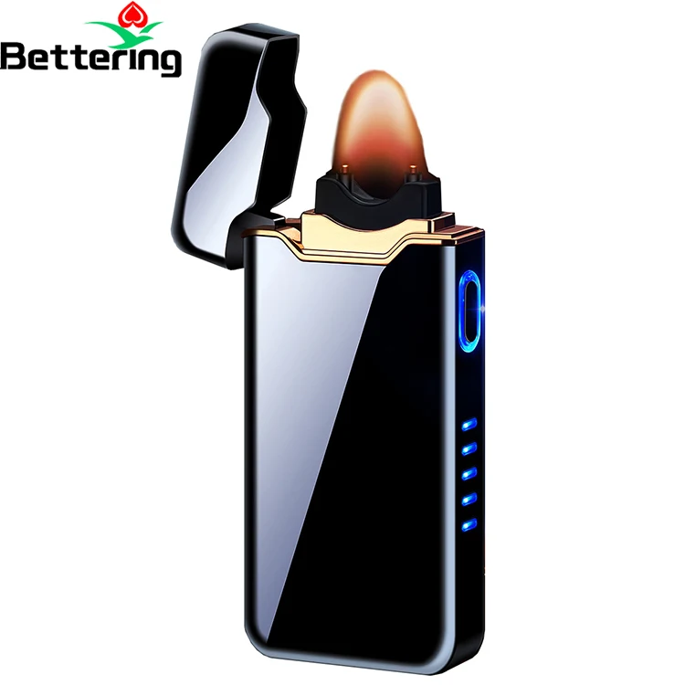 

custom logo zip strong jet flame gas plasma windproof cigarette men smoking pipe electric arc usb electronic lighter chargeable