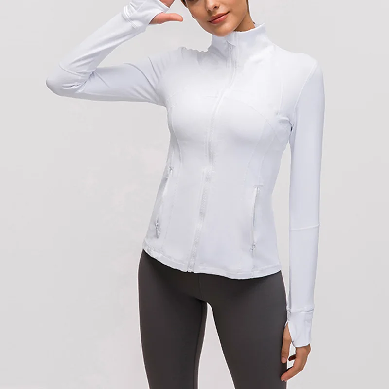 China Manufacturer Yoga Sports Crop Tops Zipper Women Long Sleeve Fitness Gym Clothing Deportes Shirts
China Manufacturer Yoga Sports Crop Tops Zipper Women Long Sleeve Fitness Gym Clothing Deportes Shirts