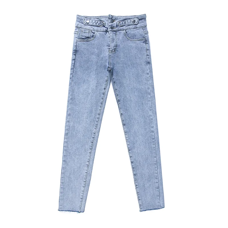 2021 Spring European And American New Foot Pants Are Thin Double-breasted High Waist Stretch All-match Women's Casual Jeans, Shown
2021 Spring European And American New Foot Pants Are Thin Double-breasted High Waist Stretch All-match Women's Casual Jeans, Shown