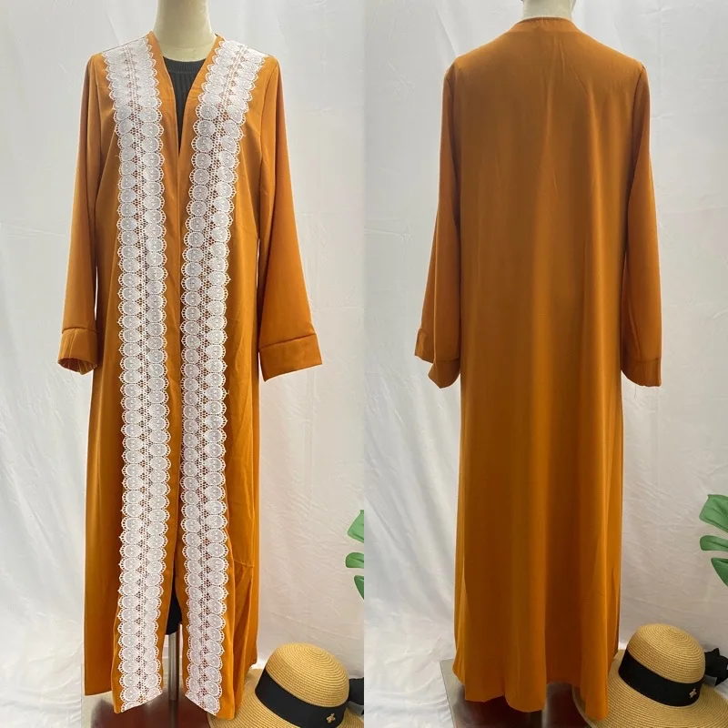 2022 islamic dress women clothing abaya kaftan white long sleeve lace maxi muslim dress loose vintage muslim dress abaya, Picture color
2022 islamic dress women clothing abaya kaftan white long sleeve lace maxi muslim dress loose vintage muslim dress abaya, Picture color