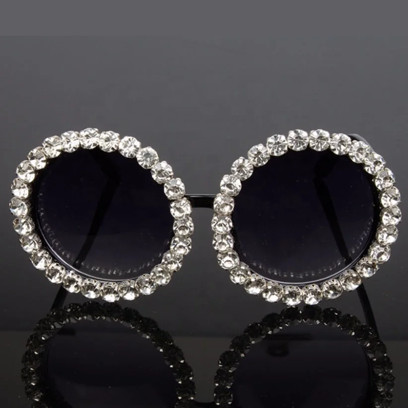 Vintage Shades Rhinestone Gafas De Sol UV400 Luxury Crystal Sun glasses Diamond Round Women and Men Sunglasses, Customized color
Vintage Shades Rhinestone Gafas De Sol UV400 Luxury Crystal Sun glasses Diamond Round Women and Men Sunglasses, Customized color