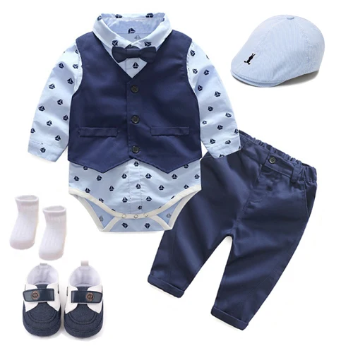 Gentleman three piece suit kids boy clothes suit toddler clothing set kids bow tie gentleman baby outfit
Gentleman three piece suit kids boy clothes suit toddler clothing set kids bow tie gentleman baby outfit