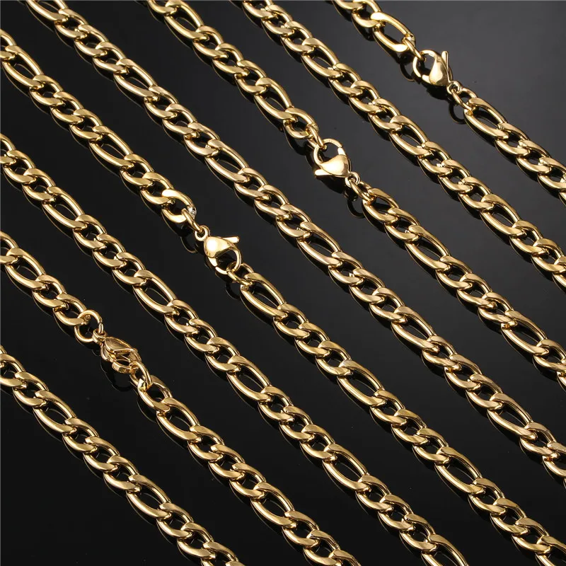 Wholesale 5mm Stainless Steel Necklace Hip Hop 3:1 NK Link Chains Mens 14k 18K Gold Plated Franco Chain
Wholesale 5mm Stainless Steel Necklace Hip Hop 3:1 NK Link Chains Mens 14k 18K Gold Plated Franco Chain