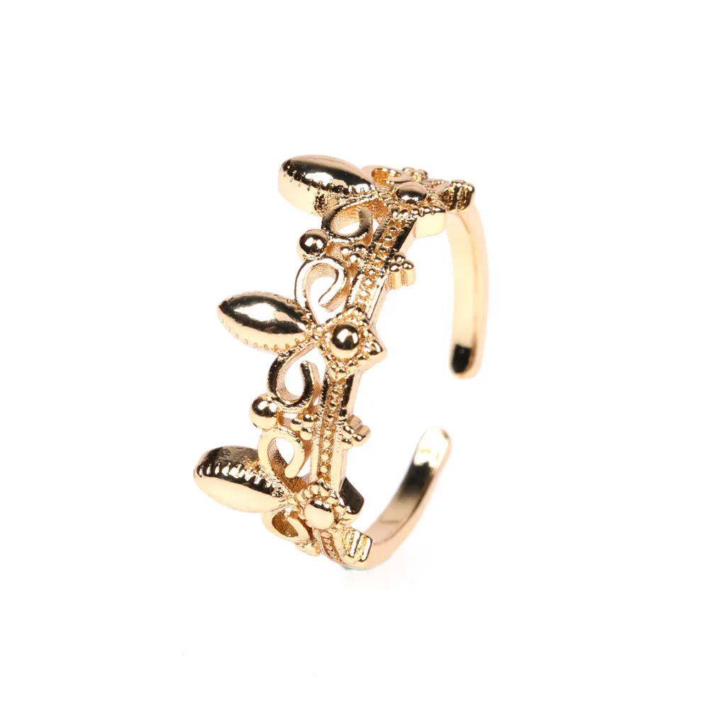 Vintage Hollow Out Flower 18K Gold Plated Open Ring Antique Silver Adjustable Finger Ring
Vintage Hollow Out Flower 18K Gold Plated Open Ring Antique Silver Adjustable Finger Ring