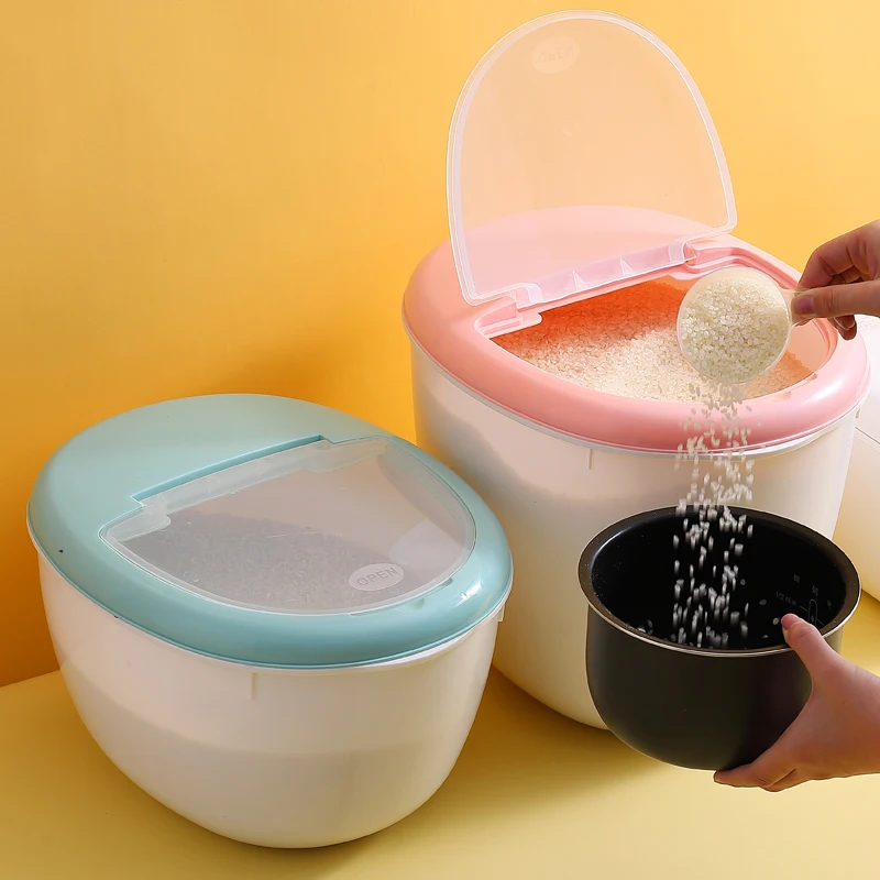 New Arrival Round Plastic Food Rice Dispenser Kitchen Storage Containers, Pink,blue,green
New Arrival Round Plastic Food Rice Dispenser Kitchen Storage Containers, Pink,blue,green