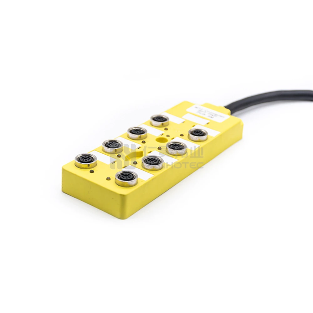 M12 Distribution Box Block 5Pin A Coding Female 8 Port 8 Way Power Distribution Connector Cable
M12 Distribution Box Block 5Pin A Coding Female 8 Port 8 Way Power Distribution Connector Cable