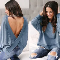 Women Hoodies Sweatshirts Autumn Long Sleeve Top Pullover Hoodie Female Open Back Casual Hooded Sweatshirt Y12038
Women Hoodies Sweatshirts Autumn Long Sleeve Top Pullover Hoodie Female Open Back Casual Hooded Sweatshirt Y12038