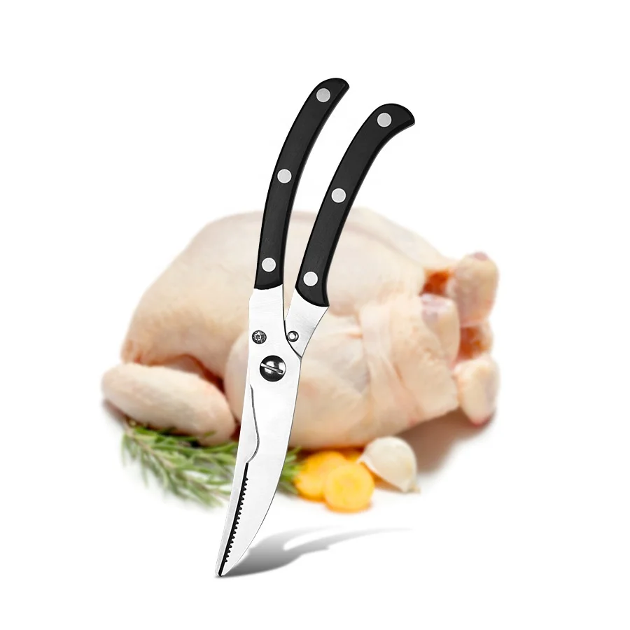 Heavy Duty Kitchen Scissors Stainless Steel Utility Shears  Multi-Purpose Cooking Scissors  Chicken For Poultry Fish  Herbs Meat