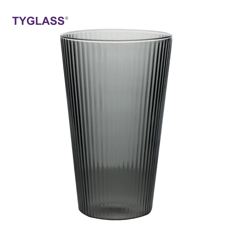

Wholesale customized manual single-layer color glass borosilicate glass coffee juice cup tumblers, Customized color
