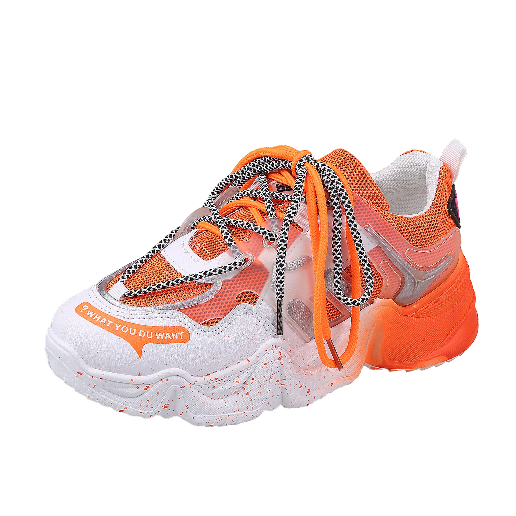 New styles Mesh fabric color platform sneakers for women Leisure sports chunky shoes, Blue, pink, orange
New styles Mesh fabric color platform sneakers for women Leisure sports chunky shoes, Blue, pink, orange