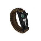 2020 new product equipment camping kit auxiliary rope bracelet, Fashion EDC emergency multi accessories kit Bracelet