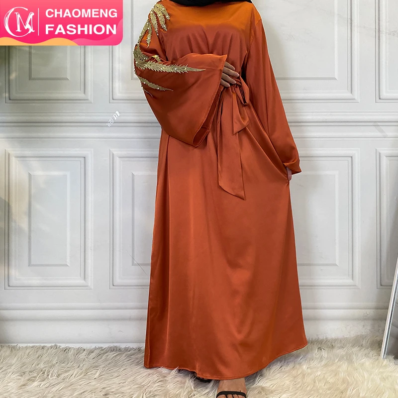 6479# Muslim Satin Dress Soft Elegant Long Modest Women Dresses EID Collection Islamic Clothing, Purple/pink/orange/ gold/mint/ black
6479# Muslim Satin Dress Soft Elegant Long Modest Women Dresses EID Collection Islamic Clothing, Purple/pink/orange/ gold/mint/ black