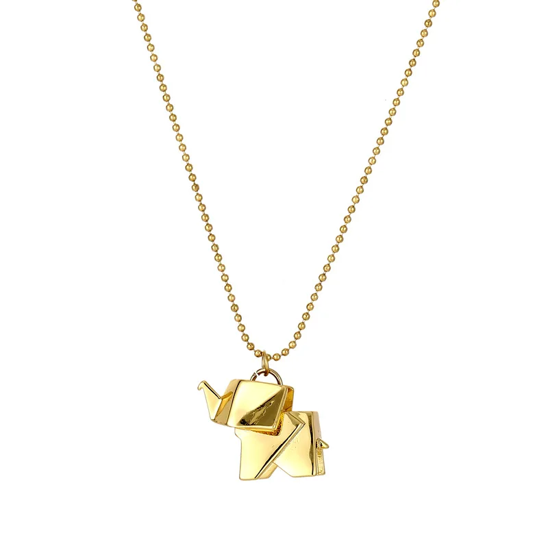 2022 New Fashion Elephant Necklace Stainless Steel Necklace With 14K Gold Plated Pendant Necklace
2022 New Fashion Elephant Necklace Stainless Steel Necklace With 14K Gold Plated Pendant Necklace