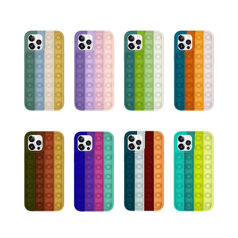 2021 Newest 3d Silicone Rainbow Cyan Push Bubble Toy Fidget Phone Case For Iphone 11 12 13
2021 Newest 3d Silicone Rainbow Cyan Push Bubble Toy Fidget Phone Case For Iphone 11 12 13