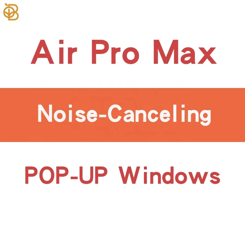 Dropshipping Hot Sale Airs Pro Max Airoha Chip TWS Headphones Headset Sports Wireless Earbuds Max Air Pro Max
Dropshipping Hot Sale Airs Pro Max Airoha Chip TWS Headphones Headset Sports Wireless Earbuds Max Air Pro Max
