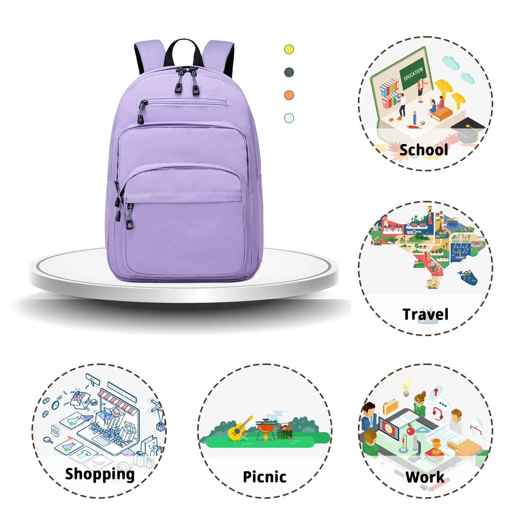 girls advanced candy color college primary student school bag backpack set for teens children
girls advanced candy color college primary student school bag backpack set for teens children