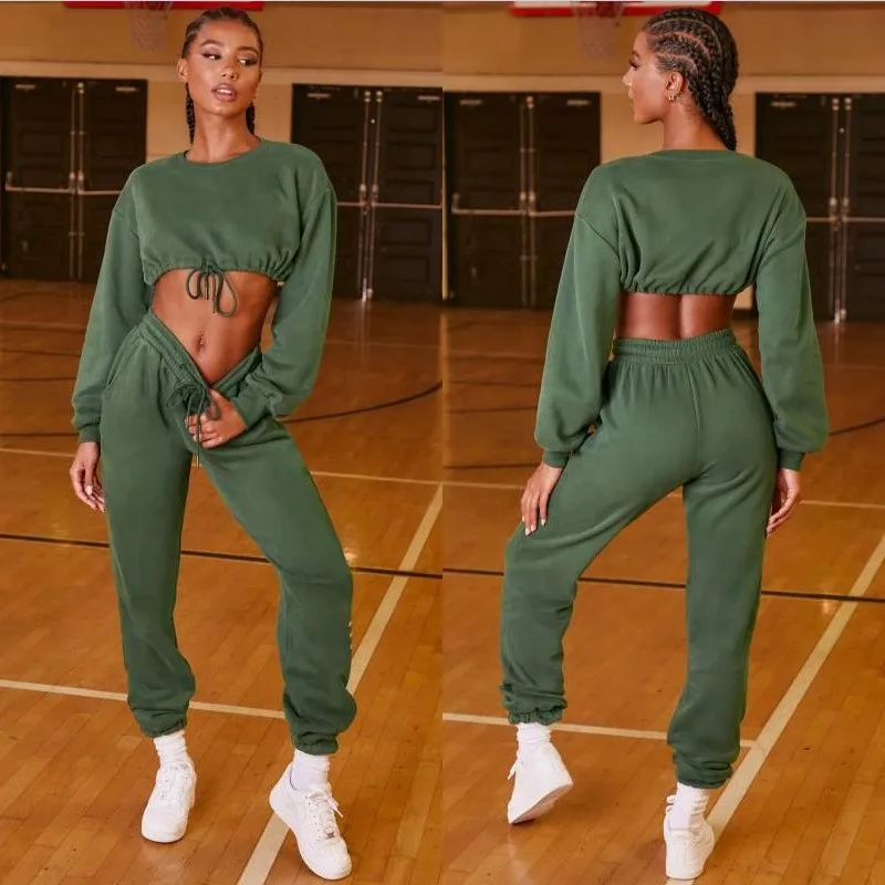lounge wear two piece women long pants pocket drawstring sets women s crop top polyester pullover set
lounge wear two piece women long pants pocket drawstring sets women s crop top polyester pullover set