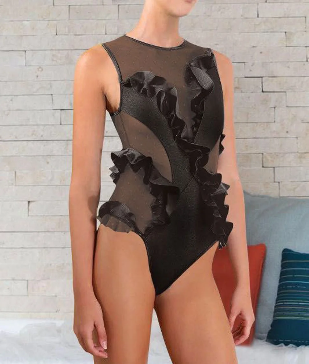 2021 hot transparent one piece lotus leaf Women sexy lingerie underwear, Accept customized
2021 hot transparent one piece lotus leaf Women sexy lingerie underwear, Accept customized