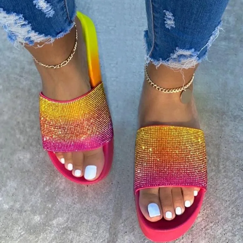 RTS new lady high heel multi color sandals women high heel rainbow flat form shoes summer wedge sandals slippers with diamond
RTS new lady high heel multi color sandals women high heel rainbow flat form shoes summer wedge sandals slippers with diamond
