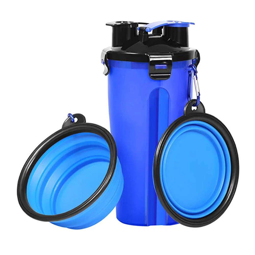 Dog Feeder 2 in 1 Water and Food Outdoor Dog Water Bottle Pet Bowls Travel Food Supplies Container Dish Cup for Cats and Dogs, Blue,red,yellow,pink,white,orange,green 
Dog Feeder 2 in 1 Water and Food Outdoor Dog Water Bottle Pet Bowls Travel Food Supplies Container Dish Cup for Cats and Dogs, Blue,red,yellow,pink,white,orange,green