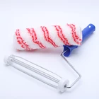 China manufacturer custom size paint roller set wall painting brush steel roller frame