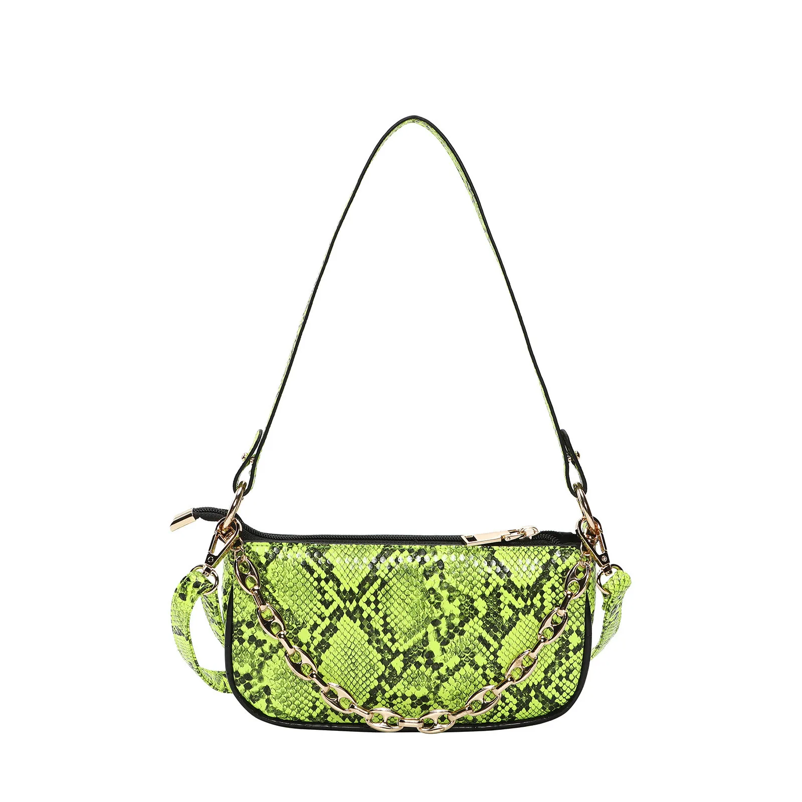 Hotsale High Quality Pu Leather Python Skin Fashion Women Handbag Crossbody Bag One-shoulder Underarm Bag With Light Gold Chain, 3 color
Hotsale High Quality Pu Leather Python Skin Fashion Women Handbag Crossbody Bag One-shoulder Underarm Bag With Light Gold Chain, 3 color
