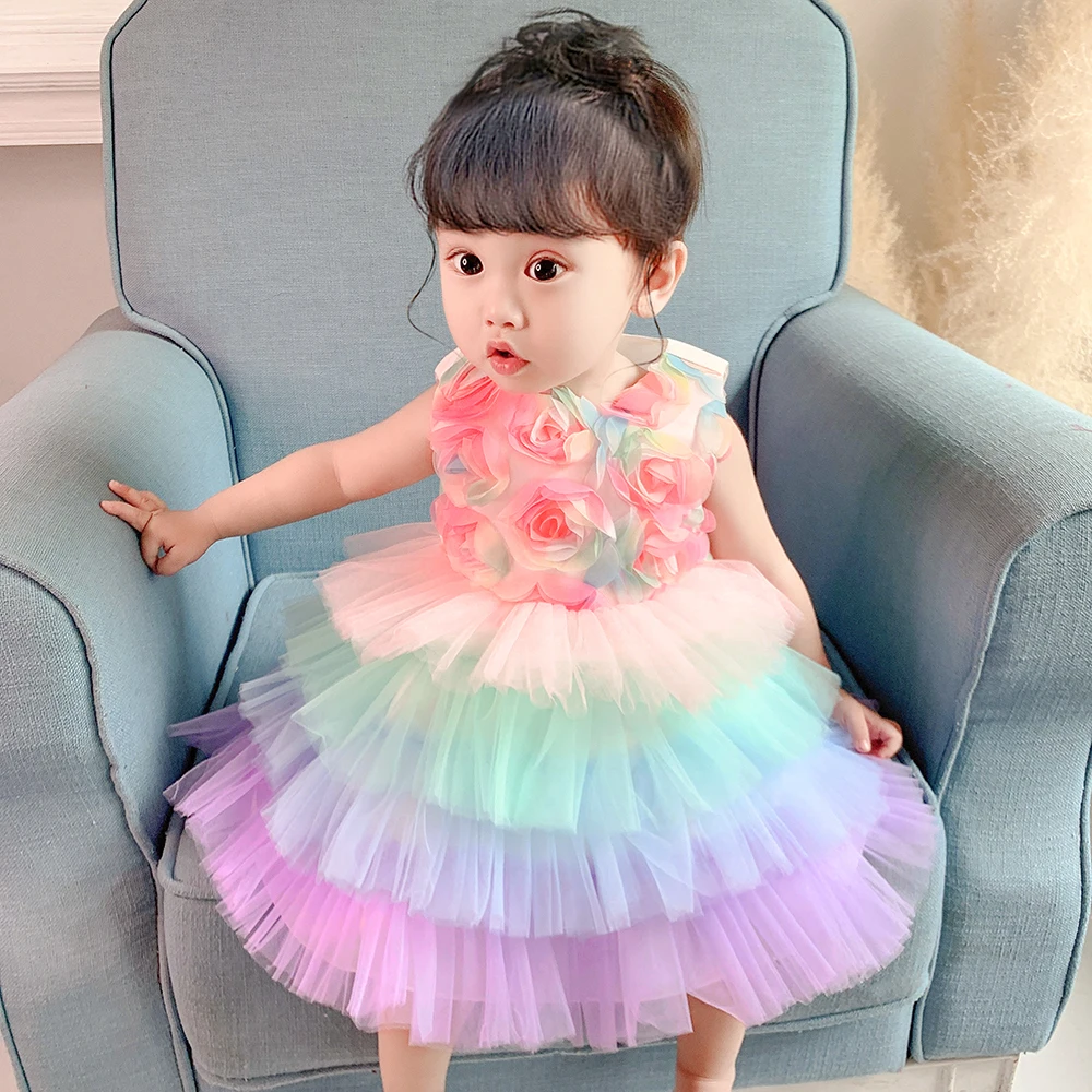 In Stock Flower Child Clothing 3D Rose Party Frock For Girls 1 Year Baby Gown L1942XZ
In Stock Flower Child Clothing 3D Rose Party Frock For Girls 1 Year Baby Gown L1942XZ