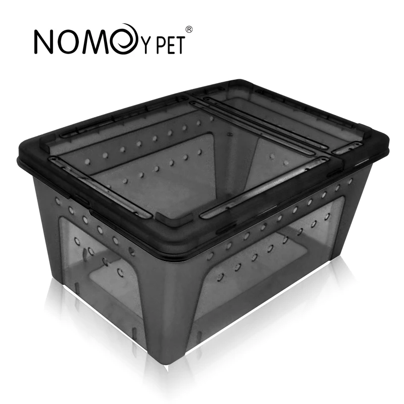 NOMOY PET Wholesale high quality transparent small reptile breeding box black for rest white for display with breath holes H3, Transparent black/white
NOMOY PET Wholesale high quality transparent small reptile breeding box black for rest white for display with breath holes H3, Transparent black/white