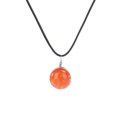 Hot Sale Glass Ball Shiny Couple Necklace Charm Dream Sky Stone Pendant Wax Rope Necklace, Diverse
Hot Sale Glass Ball Shiny Couple Necklace Charm Dream Sky Stone Pendant Wax Rope Necklace, Diverse