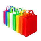 Home textile high quality pp spunbond nonwoven fabric reused bags for r-shirt or gifts
