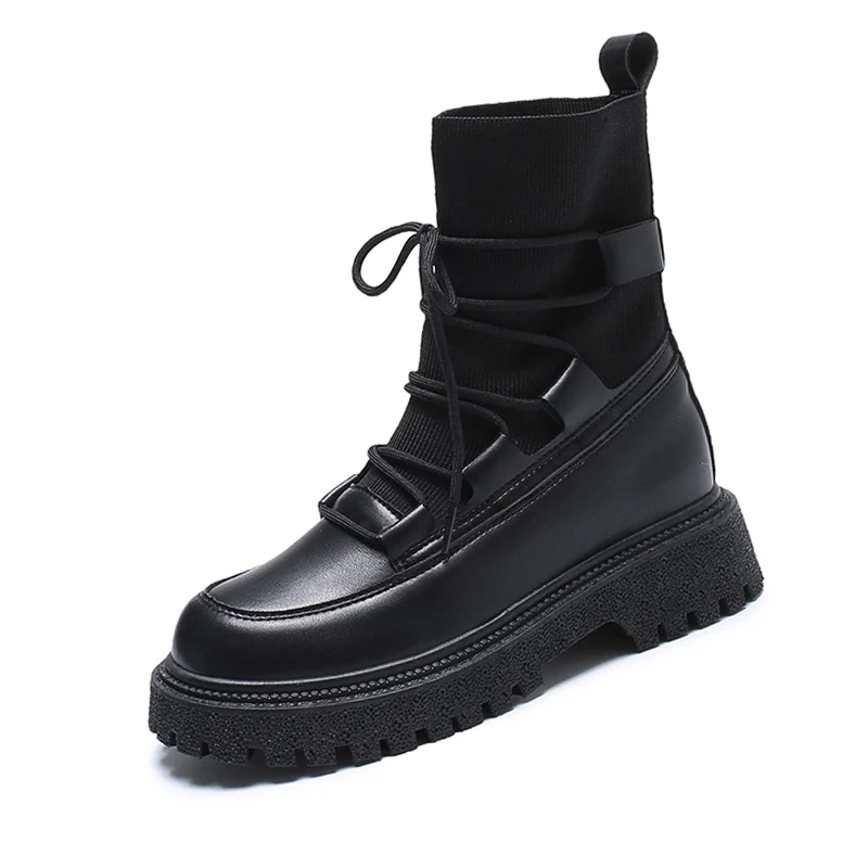 2021 Round Head Winter Leather Women's Ankle Boots Fashion Platform Lady Martin Shoes
2021 Round Head Winter Leather Women's Ankle Boots Fashion Platform Lady Martin Shoes