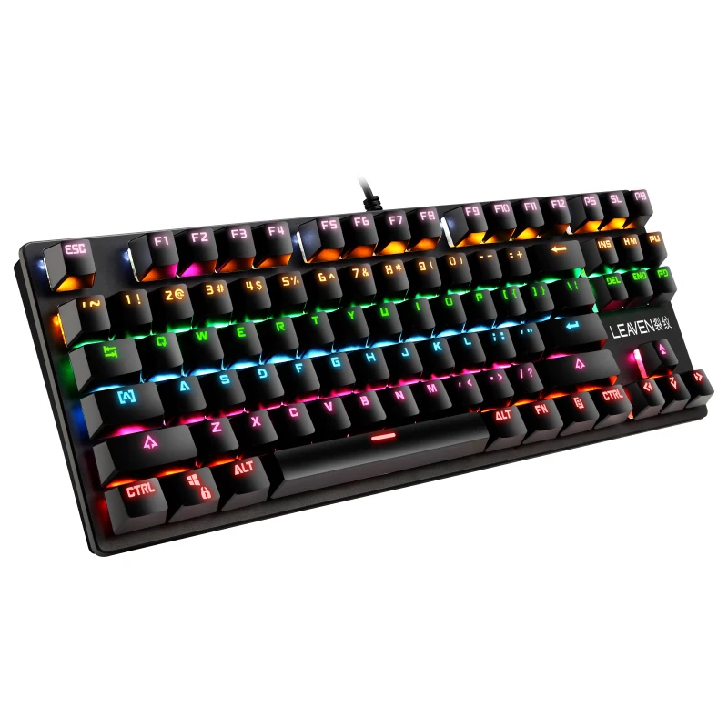Usb Wired Glowing RGB Clavier 87 Keys Gaming Mechanical Keyboard, Black ,white , blue ,pink
Usb Wired Glowing RGB Clavier 87 Keys Gaming Mechanical Keyboard, Black ,white , blue ,pink