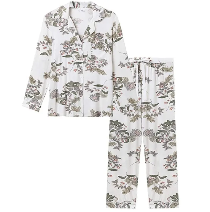 Custom Wholesale fashion Solid Adult pijamas for lady Soft long Sleeve Sleepwear Set cotton women Pyjamas 100% Cotton pajamas, Customized color
Custom Wholesale fashion Solid Adult pijamas for lady Soft long Sleeve Sleepwear Set cotton women Pyjamas 100% Cotton pajamas, Customized color