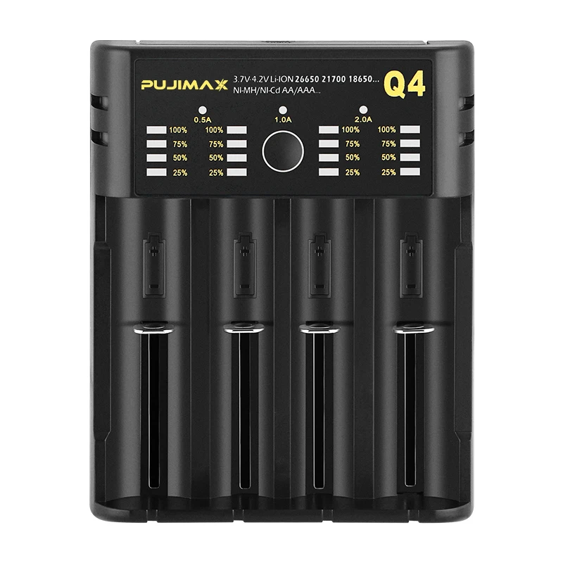 Wholesale lithium battery pack charger for battery case rechargeable battery 18650, Black
Wholesale lithium battery pack charger for battery case rechargeable battery 18650, Black