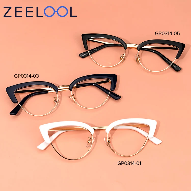 Zeelool Women Shiny Elegant Cat Eye Metal White Blue Red Demo Clear Lenses Glasses Frame
Zeelool Women Shiny Elegant Cat Eye Metal White Blue Red Demo Clear Lenses Glasses Frame