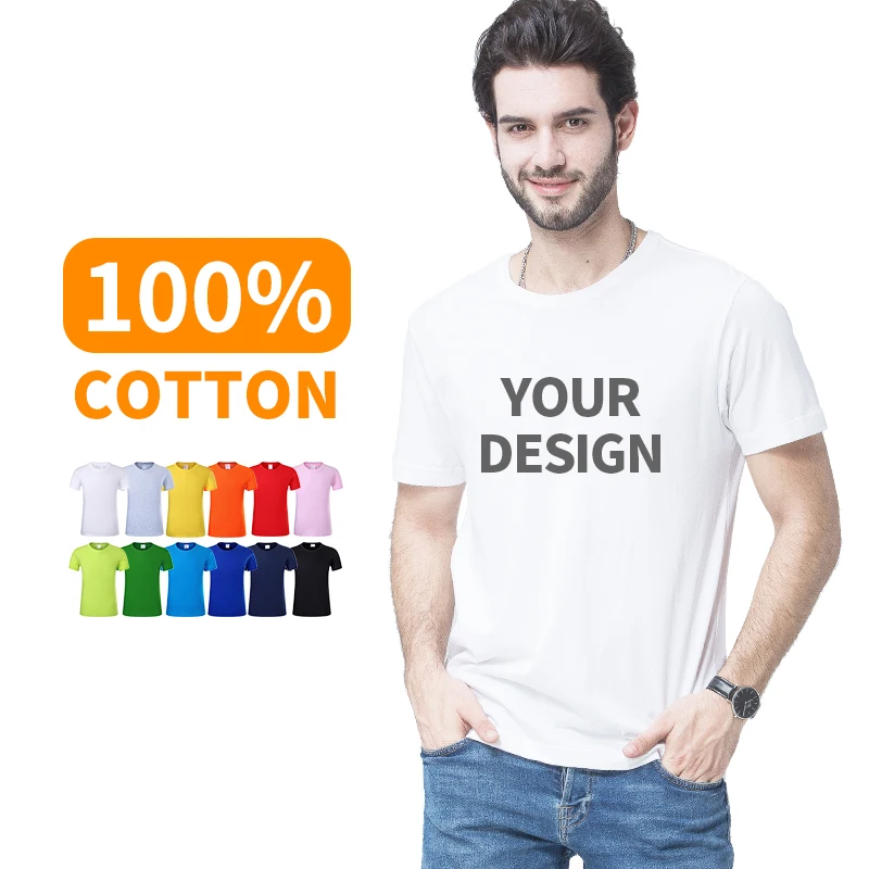 100% Cotton High Quality Bulk White Custom Printing Logo Plain Mens Clothing Graphic Men's T Shirt, Customized color
100% Cotton High Quality Bulk White Custom Printing Logo Plain Mens Clothing Graphic Men's T Shirt, Customized color