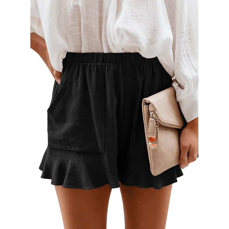 Sweet Style High Quality Girls' Shorts Summer Plus Size Elegance Linen Cotton Pocketed Flutter For Women's Shorts
Sweet Style High Quality Girls' Shorts Summer Plus Size Elegance Linen Cotton Pocketed Flutter For Women's Shorts