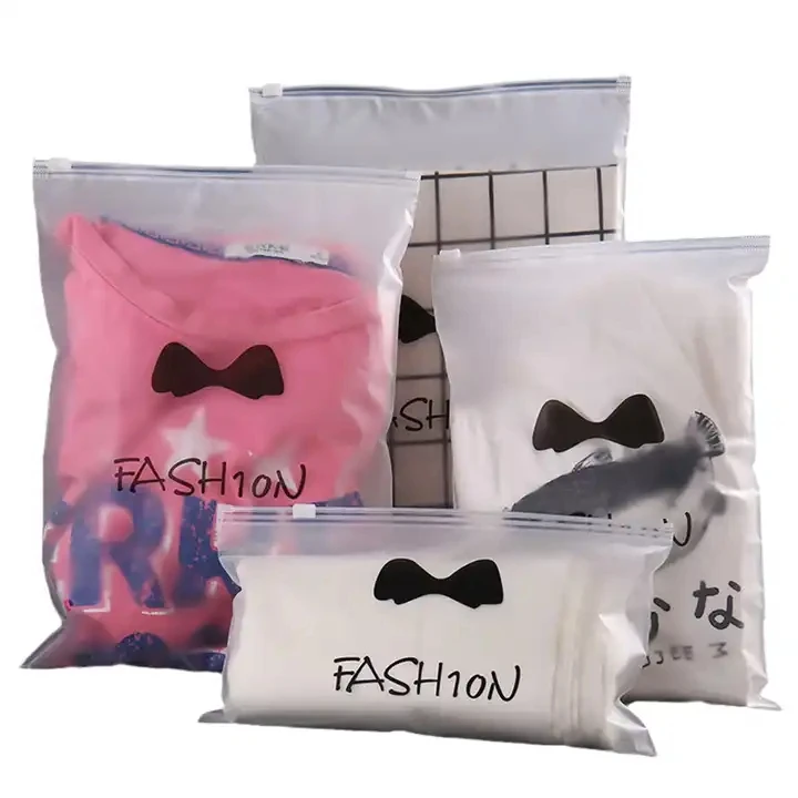

ZGCX Custom Clothing Poly Bags Ziplock Clothes Zipper Plastic Bag Storage Sealed Zipper Bag