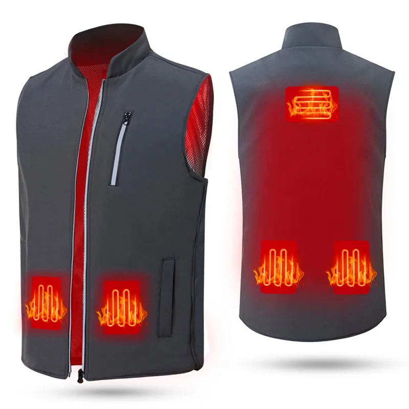 VINMORI Good quality factory directly Windproof Rechargeable men heated vest set 
VINMORI Good quality factory directly Windproof Rechargeable men heated vest set