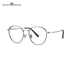 Stylish Round Matt Black Full Metal Optical Glasses Frames